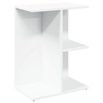 vidaXL Table de chevet blanc 46 5x29x61 cm bois d’ingénierie