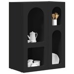 vidaXL Buffet Noir 59 x 35 x 80 5 cm Bois d'ingénierie
