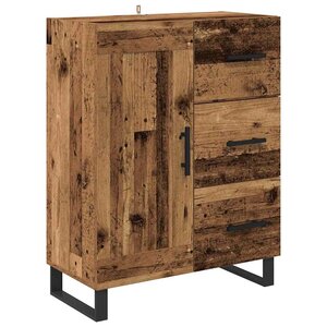 vidaXL Buffet Bois Ancien 69 5 x 34 x 90 cm Bois d'ingénierie et fer