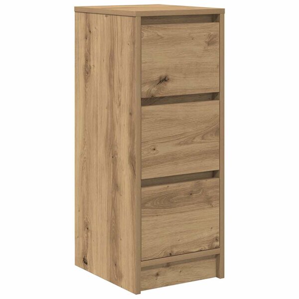 vidaXL Buffet chêne artisanal 29 5x34x76 cm bois d'ingénierie