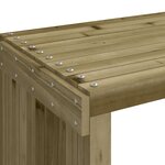 vidaXL Banc de jardin extensible 212 5x40 5x45 cm bois de pin imprégné