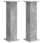 vidaXL Support de Plante 2 pc Gris béton 30 5 x 30 x 100 5 cm