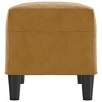 Banc banquette marron 70 x 35 x 41 cm velours 02_0010690