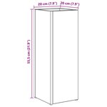 vidaXL Porte-parapluie avec stockage Chêne artisanal 20 x 20 x 55 5 cm