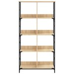 vidaXL Bibliothèque chêne sonoma 78 5x33x153 cm bois d'ingénierie