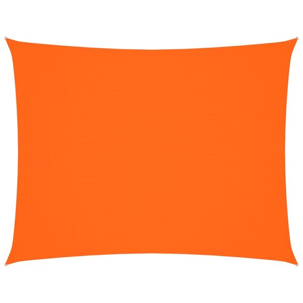 vidaXL Voile de parasol tissu oxford rectangulaire 3 5x4 5 m orange
