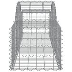 vidaXL Paniers à gabions arqués 12 Pièces 200x50x40/60 cm fer galvanisé