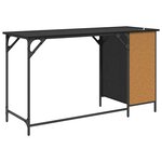 vidaXL Bureau d'ordinateur avec tiroir Chêne noir 131 x 48 x 75 cm
