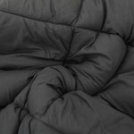 vidaXL Duvet d'été simple Anthracite et Taupe 220 x 200 cm Microfibre