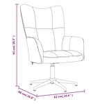 vidaXL Chaise de relaxation Jaune moutarde Velours
