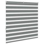 vidaXL Store zèbre gris foncé largeur du tissu 135 9 cm polyester