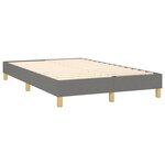 vidaXL Cadre de lit Gris foncé 120 x 200 cm Tissu