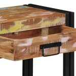 vidaXL Table console Multicolore bois de récupération massif