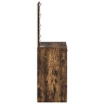 vidaXL Coiffeuse Chêne fumé 50 x 41 x 135 cm Bois d'ingénierie