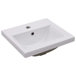 vidaXL Lavabo encastré 42 x 39 x 18 cm Céramique Blanc