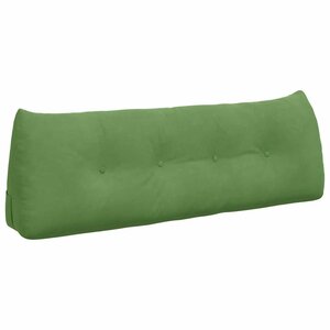 vidaXL Coussin de Dos Vert clair 140 x 24 x 50 cm Velours