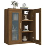 vidaXL Armoire murale suspendue Chêne marron 69 5x34x90 cm