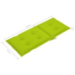 Vidaxl chaises inclinables de jardin 4 pièces avec coussins bois d'acacia