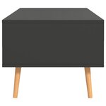 vidaXL Table basse Gris 100x49 5x43 cm Bois d'ingénierie