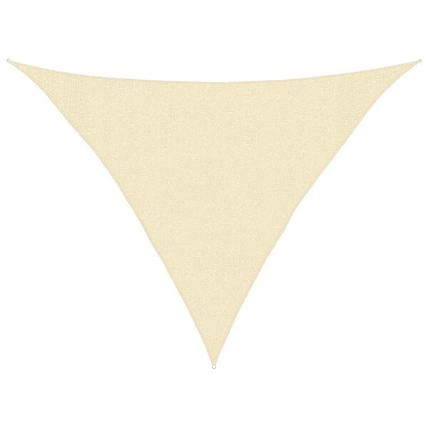 vidaXL Voile d'ombrage 160 g/m² Crème 3x3x4 2 m PEHD