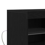 vidaXL Buffet Noir 81 x 37 x 67 cm Bois d'ingénierie
