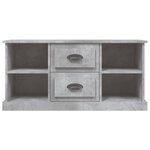 vidaXL Meuble TV gris béton 99 5x35 5x48 cm bois d'ingénierie