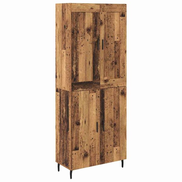 vidaXL Haut Armoire 2 Pièces Bois ancien Bois d'ingénierie