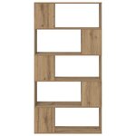 vidaXL Meuble TV Chêne Artisan Panneau de particules 80 x 24 x 155 cm