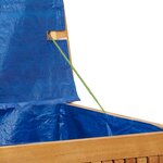 vidaXL Boîte à coussins d'extérieur 60x50x61 cm bois massif d'acacia