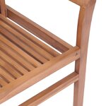 Vidaxl chaises à dîner 4 pièces avec coussins beige bois de teck solide