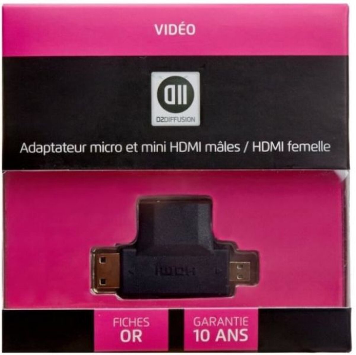 Adaptateur DisplayPort vers HDMI D2