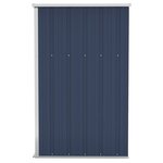 vidaXL Remise de jardin murale Anthracite 118x100x178 cm Acier