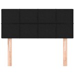 vidaXL Tête de lit Noir 100x5x78/88 cm Tissu
