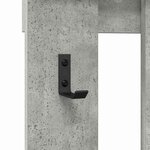 vidaXL Porte-manteau mural Montage mural Gris Béton 100 x 10 x 100 cm