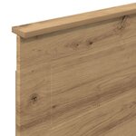 vidaXL Tête de lit Chêne artisanal 75 cm Bois d'ingénierie