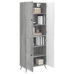 vidaXL Ensemble de Meubles 2 Pièces Sonoma gris Bois d'ingénierie