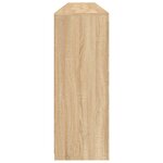 vidaXL Buffet avec lumières LED chêne sonoma 162x37x100 cm