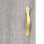 vidaXL Buffet sonoma gris 90x34x80 cm bois d'ingénierie