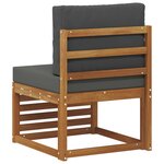 vidaXL Sofa de milieu extérieur Bois d'Acacia Massif Naturel