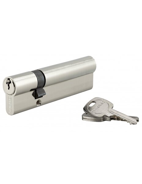 THIRARD - Cylindre de serrure double entrée STD  30x80mm  anti-arrachement  nickel  3 clés - THIRARD