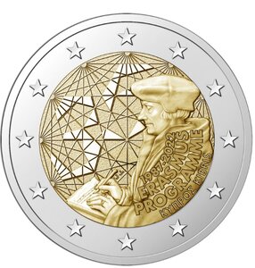 Pièce de monnaie 2 euro commémorative Chypre 2022 - Programme Erasmus