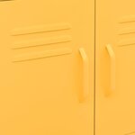 vidaXL Armoire de rangement Jaune moutarde 60x35x56 cm Acier