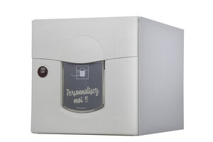 Boîte aux lettres Soléa  1 porte  Ton pierre aspect sablé RAL 1013MS