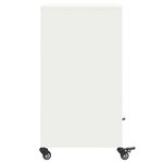 vidaXL Buffet blanc 68 5x39x72 cm acier laminé à froid