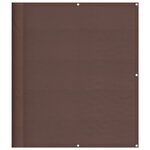 vidaXL Écran de balcon marron 120x1000 cm 100  polyester oxford
