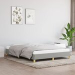 vidaXL Cadre de lit sans matelas gris clair 160x200 cm tissu