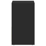 vidaXL Armoire de salle de bain noir 60x33x61 cm Bois d'ingénierie