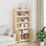vidaXL Buffet haut 80x35x154 cm Bois massif de pin