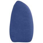 vidaXL Coussin de Dos Bleu police 180 x 24 x 50 cm Velours