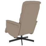 vidaXL Fauteuil inclinable avec repose-pieds cappuccino similicuir